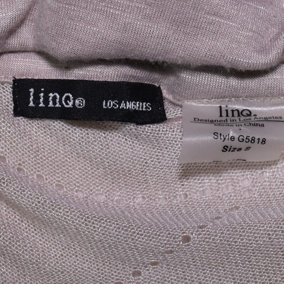 LINQ Los Angeles Open Front Cardigan Sweater Size Small - Picture 9 of 13